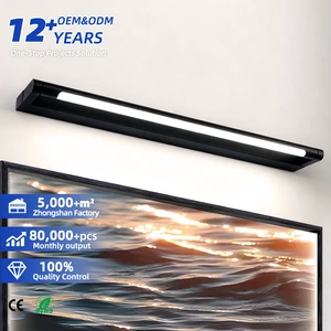 Vanity Lighting Hotel Modern Minimalist IP44 Rated LED Mirror Lamp With Touch Control For Bathroom Wall Mount