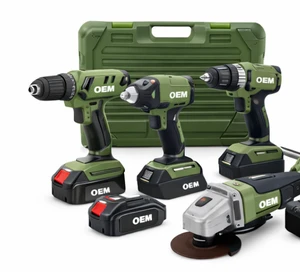 Hot Selling High Quality Professional Power Tool Kit Combination Box Cordless Tool Set OEM ODM