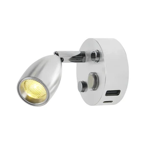 Indoor Bedside Reading Lamp in Cross-border Hotels Focused Small Spotlight with Usb Charging Port Touch Switch Rv and Yacht Lamp