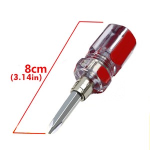 Short Distance Screwdriver CR-V Phillips and Slotted Screw Driver Mini Screwdriver Set Hand Tools