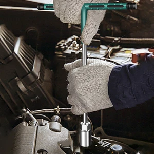 6-19mm Metric T Socket Torque Wrench Rubber Handle Hex Key Repair Socket Set Car Mechanical Workshop Hand Tools