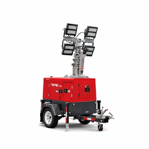 Rugged All Weather DC 48V Diesel LED Light Tower with 9m Hydraulic Mast for Construction Mining & Rental Fleets