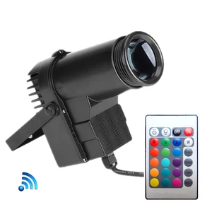 Wireless Remote Control Spot Stage Light RGB Disco Beam Led Pinspot Light for DJ Party KTV Mirror Ball Pin Spot Lights Spotlight