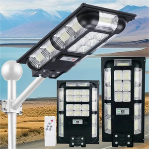 2025 New Technology Double Side SOLAR Street Light Waterproof IP69 60W 100W 400W Full Time Bright Solar Street Light Lamp