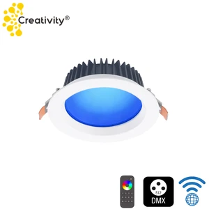CE Hot Sales RGBW Color Changing LED Ceiling Down Light 15W Wireless DMX System Control Surface Mounted Commercial Downlight