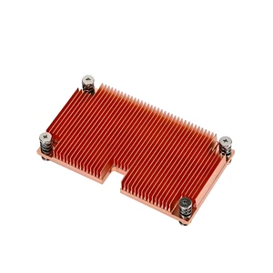 High Power 70mm 100mm 120mm Bonded Aluminum 6063 Electronics Radiator Custom Design GPU Copper Skiving Fin Stacked Heatsink