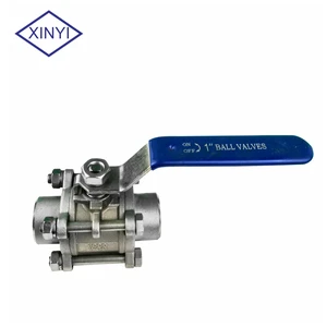 XYMTB Manual Stainless Steel Welding 304 316 1/4-4 Inch Triplet Three-piece Ball Valve