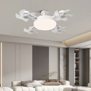 Modern E27 LED Drone Fan Lights Creative Cross-Border New Design with Remote Control Switch for Living Room Bedroom Dining Room