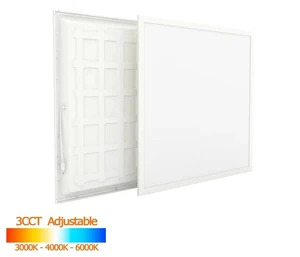 Remote Control Dimmable 36-watt 6-panel Light Dimmable LED Ceiling Embedded Panel Light 3-color Panel LED 600x600