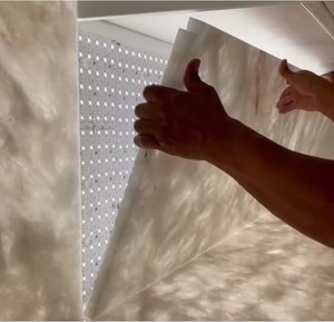 Manufacturer's Modern LED Flex Sheet Panel Light Ultra-Thin Paper Flexibility With Stone Backlight Flexible Panel LED Design