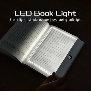 LED Natural Light Flat Reading Lamp Smart Home Student Dormitory Bedside Lamp Eye Protection Bookmark For Night Reading Learning