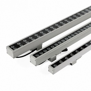 Outdoor IP66 Rated Led Linear Lighting Building Facade Linkable Strip Wall Light Aluminum Pendant Up-down 3000K Warm White