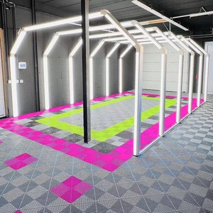 Custom Designed 4m Wide Under Car Garage Led Tunnel Light for 1 Cars Led Detailing Light Tunnel LED 5 Pcs Door