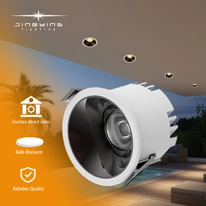 Aluminum IP54 Waterproof Outdoor Spotlight, Embedded Ceiling Installation, Suitable for Bathroom, Kitchen, Hotel, Villa Lighting