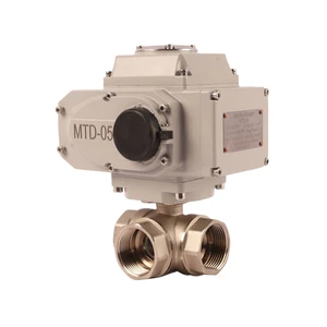 AC 230V Motorized 3 Way 304 Stainless Steel Electric Ball Valve Actuator With IP67 ISO Certified OEM Available 1 Year Warranty