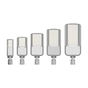 High Efficacy Slim LED Street Light IP65 Aluminum Alloy Body 30W 50W 100W AC Power Supply For Outdoor Lighting