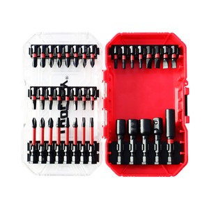TOOLJOY 37pcs Impact Drill Bit Set Tooljoy Multi Screwdriver Drive Bit Kit , Including Torx Slotted Box For Repair