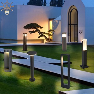 Modern Aluminum LED Bollard Light - IP65 Waterproof Garden Pathway Lamp For Courtyard, Driveway, Park & Landscape