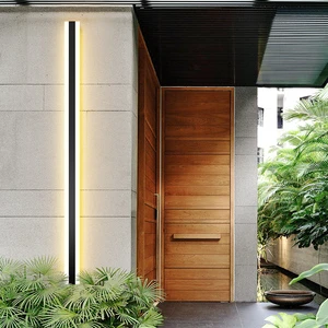 Waterproof Garden Linear Long Strip Wall Sconce Outdoor Lighting Fixture Wall Lamps LED Outdoor Wall Lights