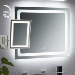Popular Modern Wall Mounted Lights White Chromium 4W Square Decoration Mirror AC Power Supply 85-265V Led Bathroom Vanity Lamp