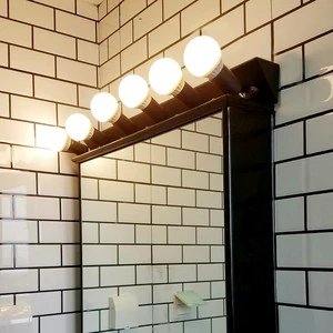 LED Mirror Lamps Bathroom Vanity Cabinet Makeup Table No-Drill Required Mirror Cabinet Light