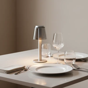 All Aluminum Rechargeable USB Modern Minimalist Creative Restaurant Desk Lamp Bedside Atmosphere Lamp Small Night Light