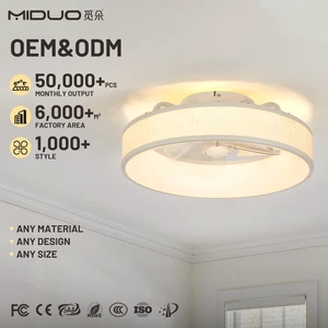 Ceiling Fan With Light and Remote 6 Wind Speeds Silent 45W+15W 3 Light Colors Changeable AC 220V Low-Noise Bedroom Led Fan Light