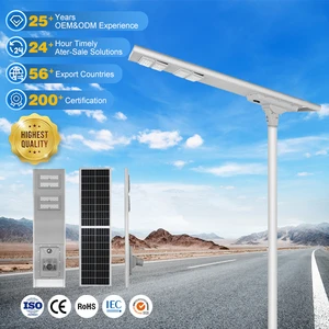 NanDe Engineering Quality Anti-Corrosion Ip65 Waterproof Street Lamp Solar 80watt Street Light Led Solar
