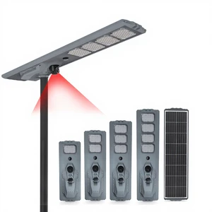 100W200W300W400W All in One Solar Street Light With Camera Led Integrated Solar Street Lamp for Outdoor in Smart City