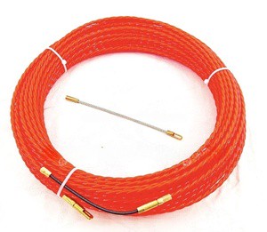 Electric Wire Threader Electrician Electrical Plumber Fish Tape Pull Push Kit Fish Tape Nylon Cable Push Puller