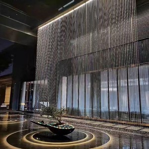 Customized Rain Curtain Decorative String Water Curtain Outdoor LED Waterfall For Advertising