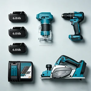 MKT 18V LXT Brushless 3in1 Combo Kit Router Trimmer Drill Driver Woodworking Power Tool Set