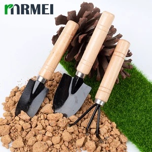 Mini Shovel Iron Rake Set 3-Piece Gardening Tool Kit Home Garden Manual Soil Loosener Flower Pot Tool DIY Garden Accessories