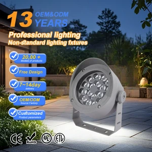 High Power Warm White COB Flood Light IP65 Waterproof Aluminum Housing High Brightness Outdoor Landscape Sports Lighting OEM ODM