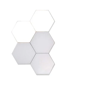 High Quality Acrylic RGB Light Led Hexagonal Lamps Modular Sensitive Lighting Bedside Lamp