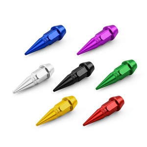 Universal Bullet Shaped Valve Stem Caps For Cars Bicycles Motorcycles Stainless Steel Tubeless Valve General Size American Mouth