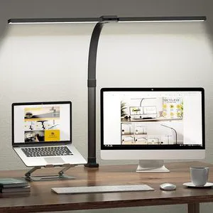 Adjustable Arm Clamp Laptop Lamp Desktop Light with Stand for Zoom Meetings and Video Conferences Table Lamps