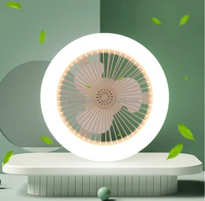 Factory Newly Wholesale Easy to Install Fan Light Multifunctional Remote Controlmute E27 Socket Fan With Light