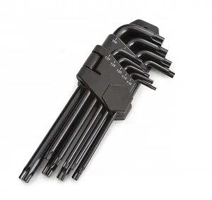 9 Pieces Long Arm Torx Hex Key Wrench Set