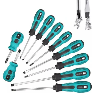 Heavy Duty Magnetic Screwdriver Set CRV Cross Slotted Screwdrivers Screw Driver
