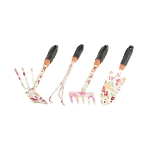 SHUNERTOOL 4 PCS Durable Steel Gardening Tools Kit with Plastic Handles for Women Outdoor Use