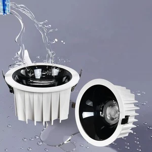 Outdoor Ceiling Lamp Recessed Spotlight Round Cob Anti Glear Downlights LED 10W IP65 WaterproofDownlight