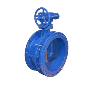 Manual Flange butterfly Valve Soft sealed butterfly Valve, Ductile Iron Turbine Flange butterfly Valve