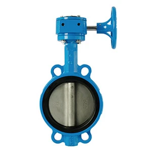 Wholesale GB-ANSI-DIN-JIS-EN Manufacturing Pn16 Wafer type connection Ductile Iron soft Seat handle Butterfly Valve