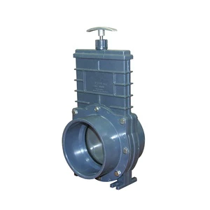 Plastic Pvc Gray Knife Gate Valve For Irrigation W/SS Paddle