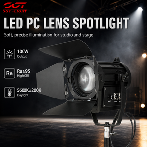 Leko Commercial 80W LED PC Spot Light Panel Knob DMX Operation High Fidelity Output for Live Event Presentation Showroom