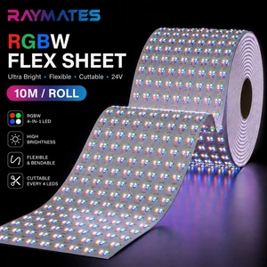 Factory Flexible LED Sheet Lifedpan Soft Lighting 24V 1296LEDs RGBW L1000*W240mm Cuttable LED Sheet UL/ETL/UKCA/CE/ROHS