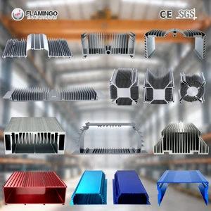 6063 T5 Aluminum Heat Sink Manufacturer Large Custom Extrusion Square Round Profiles Mold Opening OEM Anodized Surface Supply