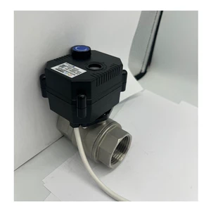 IP67 110v Motorized Ball Valve with Manual Override Indicator Brass SS304 UPVC DN8 DN10 DN15 DN20 DN25 DN32 Normally Open