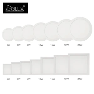 Hot Selling Modern Aluminum Alloy Home Office 6w 12w 18w 24w 36w Ultra Thin Led Panel Light
